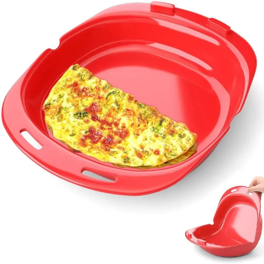 1*Omelette Maker Microwave Omelette Maker For Silicone Egg neus Maker I7R7