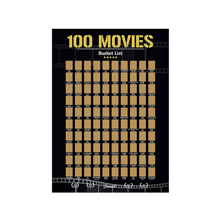 Movies Scratch Off Poster