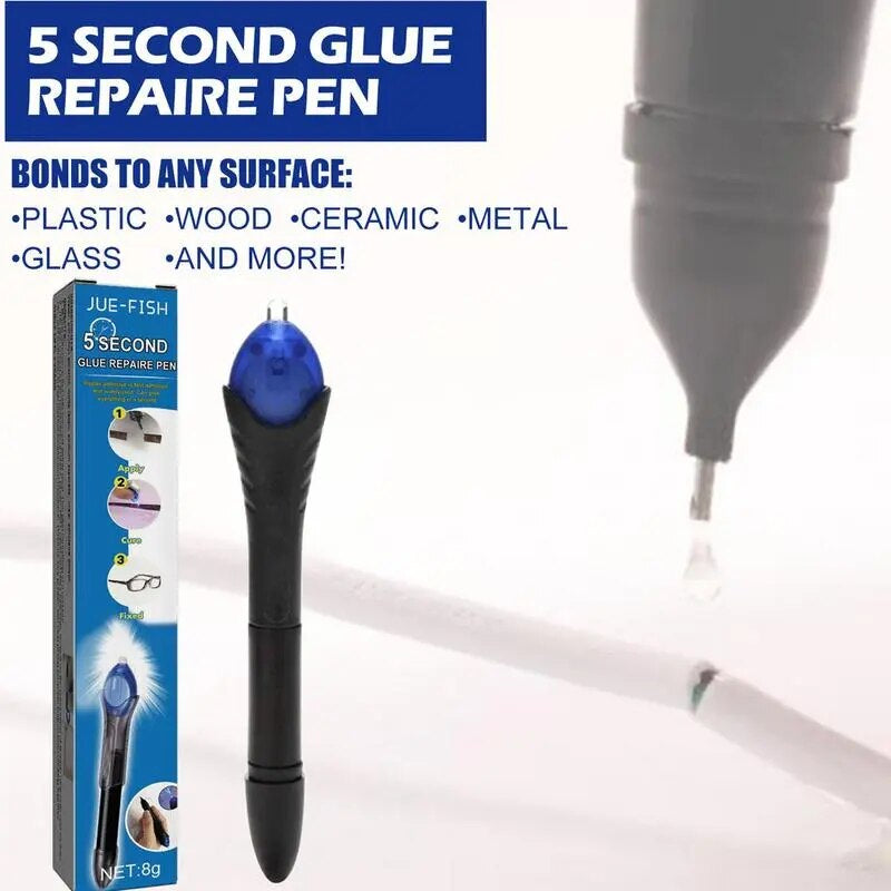 UV Glue Kit with Light Super Glue Plastic Welding Kit Plastic Repair